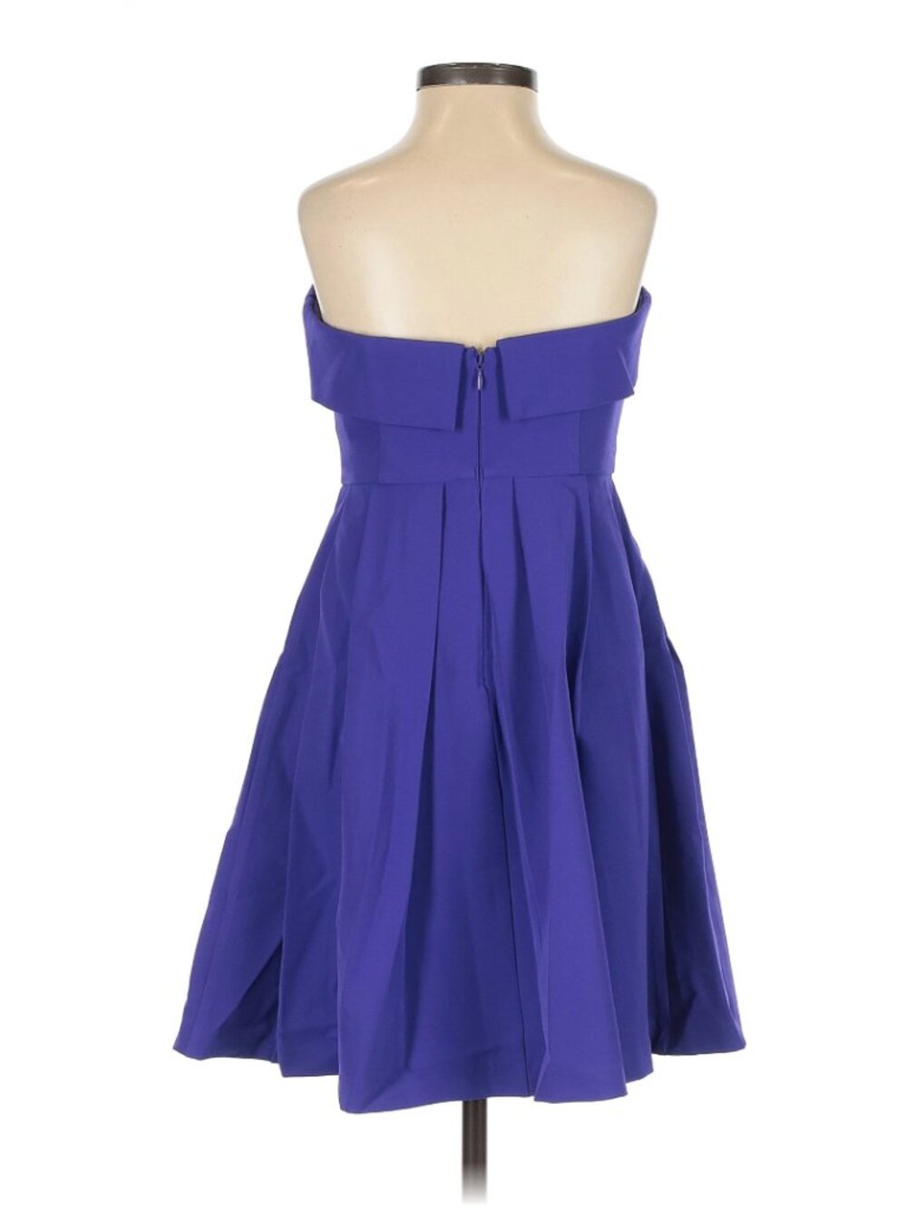 Jewel Badgley Mischka Violet/Purple Strapless Foldover Mini Dress - Picture 3 of 9
